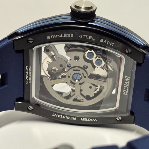 Invicta S1 Rally Torque Automatic Men's Watch w/ Skeleton Dial 44mm Blue (49036) - Picture 6 of 13